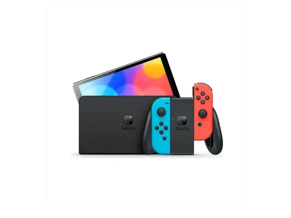 Nintendo Switch Oled Oyun Konsolu Kırmızı-Mavi - Resim 3