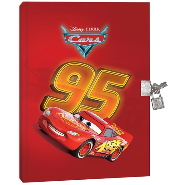 Keskin Color Hatıra Defteri Kilitli Cars 104 YP 14x20 310210-33 ürün görseli 1