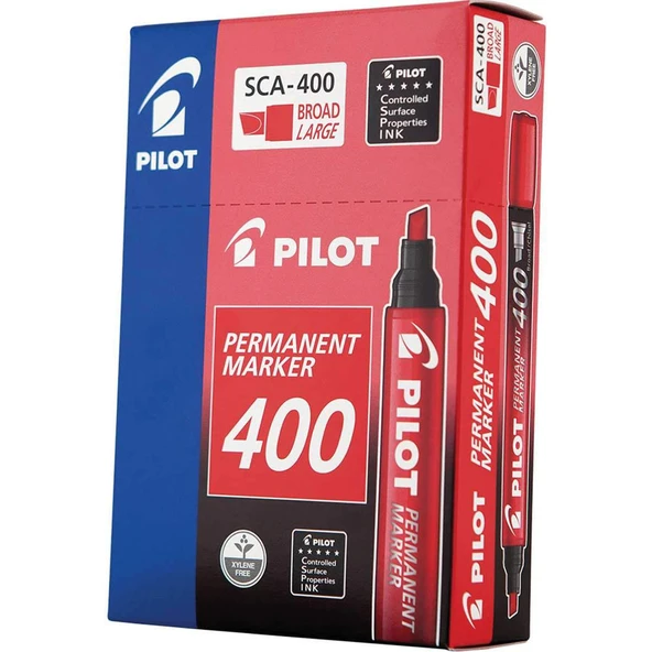 Pilot Markör Permanent Kırmızı 400 - Resim 2