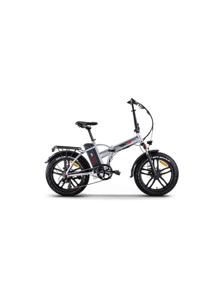 RKS RS3 Pro X 250 W Katlanabilir Elektrikli Bisiklet Gri ürün görseli 1