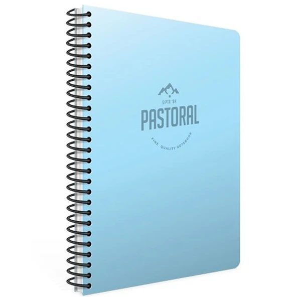 Gıpta Spiralli Plastik Kapak Defter Pastoral A4 96 YP Kare ürün görseli 1
