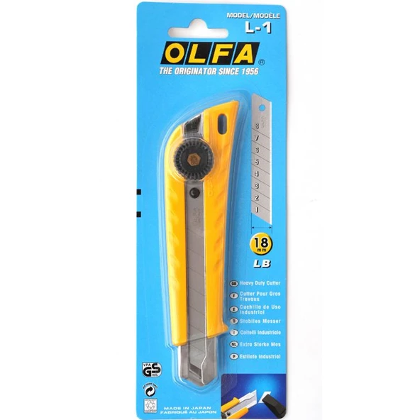 Olfa Maket Bıçağı Geniş Sıkıştırmalı Ağır Model L-1 ürün görseli 1