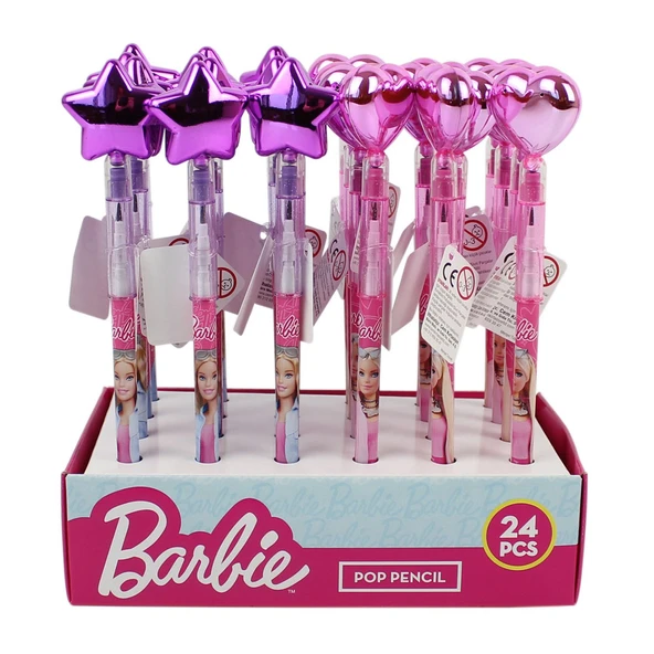 barbie Geçmeli Kalem- Kalp / Yıldız 24/576 B-1028 ürün görseli 1