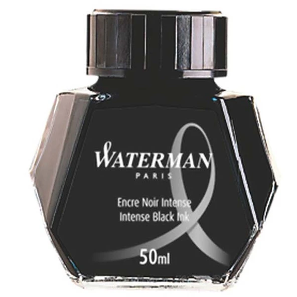 Waterman Dolma Kalem Mürekkebi Cam Şişede 50 ML Siyah S0110710 ürün görseli 1