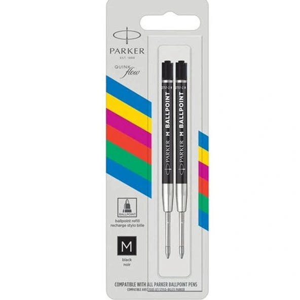 Parker Ekonomik Tükenmez Refill 2 Li Bls M Uç Siyah ürün görseli 1