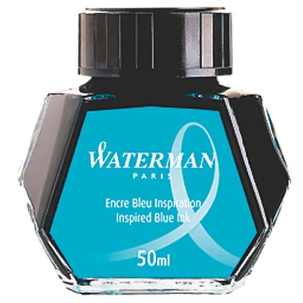 Waterman Dolma Kalem Mürekkebi Cam Şişede 50 ML Deniz Mavi S0110810 ürün görseli 1