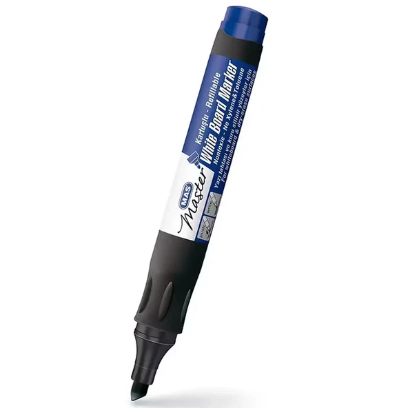 Mas Whiteboard Marker Kartuşlu Tip Mavi 6412 - Resim 2