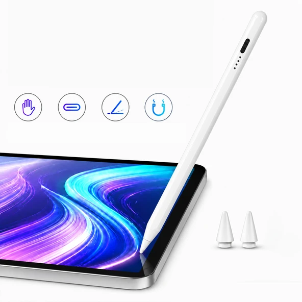 iPad Air 13 M2/M3 ile Uyumlu NotePen Gen3 Stylus Kalem Avuç İçi Algılama Eğim Destekli ürün görseli 1