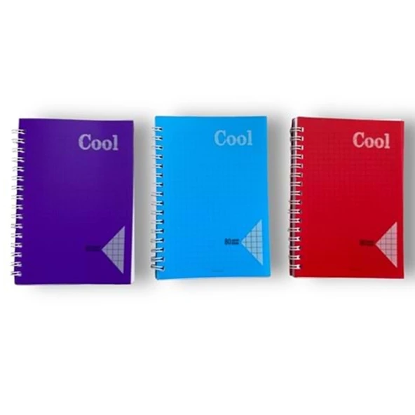 Keskin Color Plastik Kapak Spiralli Cool Defter A6 80 YP Çizgili ürün görseli 1