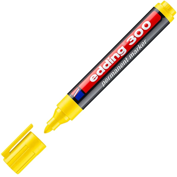 Edding Markör Permanent Yuvarlak Uçlu 1.5-3 MM Sarı 300 ürün görseli 1