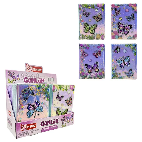Mikro Günlük Defter Butterfly Spring Gn-645 - Resim 2