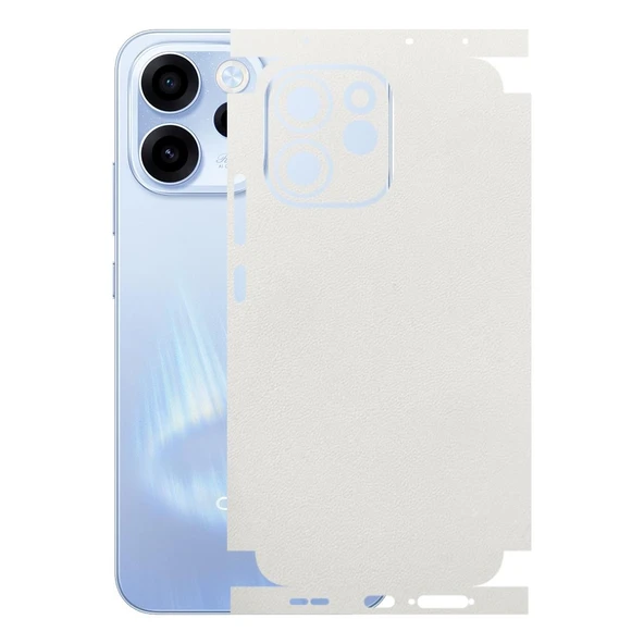 Oppo Reno 15F ile Uyumlu Bumper Serisi Premium Kaplama 360  Beyaz ürün görseli 1