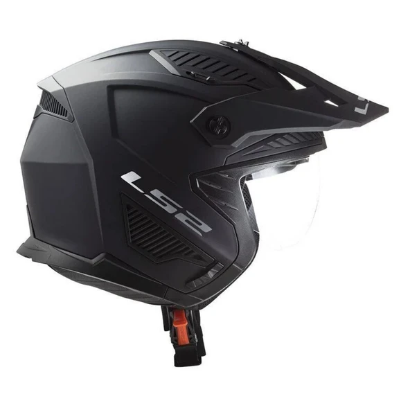KAPALI KASK LS2 DRIFTER MAT SİYAH ORJİNAL L - Resim 7