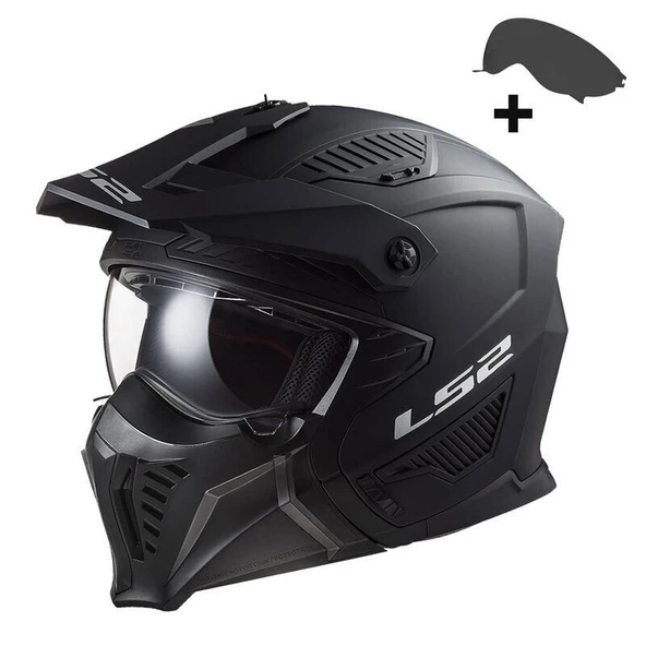 KAPALI KASK LS2 DRIFTER MAT SİYAH ORJİNAL L ürün görseli 1