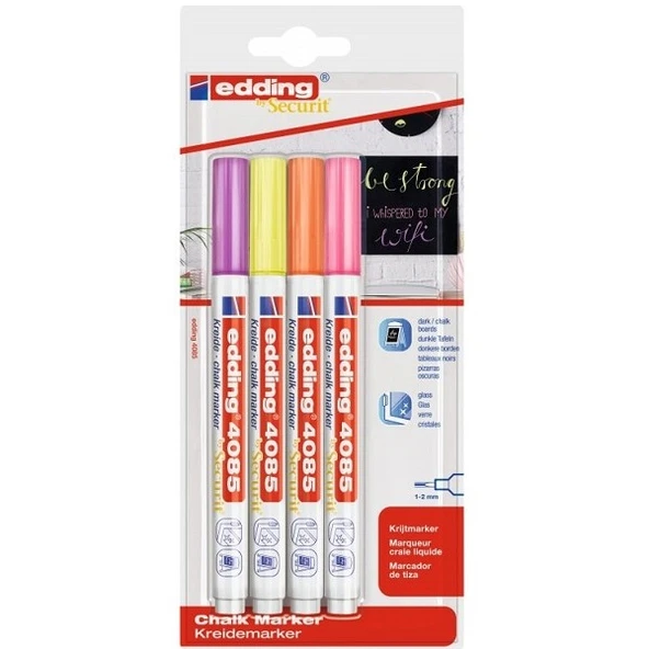 Edding Cam Kalemi 4 Lü Blister Pastel 4085 ürün görseli 1