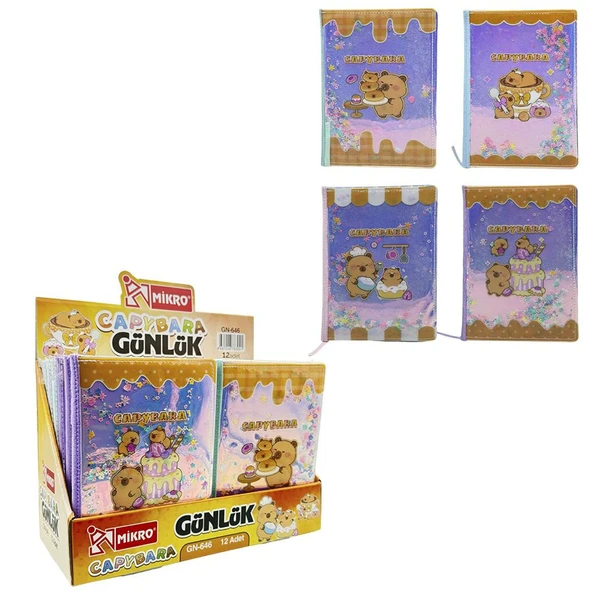 Mikro Günlük Defter Capybara Scaly Gn-646 - Resim 2