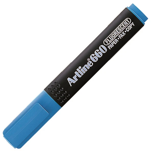 Artline Fosforlu Kalem Kesik Uç:1,0-4,0 MM Açık Mavi 660 ürün görseli 1
