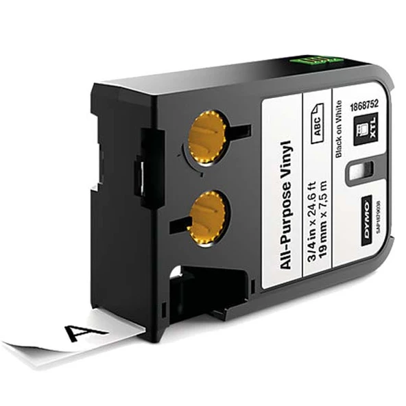 Dymo XTL Çok Amaçlı Vinil 19 MM x 7 M Beyaz/Siyah 1868752 ürün görseli 1