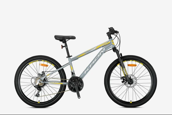 KRON VORTEX 4.0 - 20" MTB - 11' - 7 Vites - V.B. - Nardo Gri-Gri/Sarı ürün görseli 1