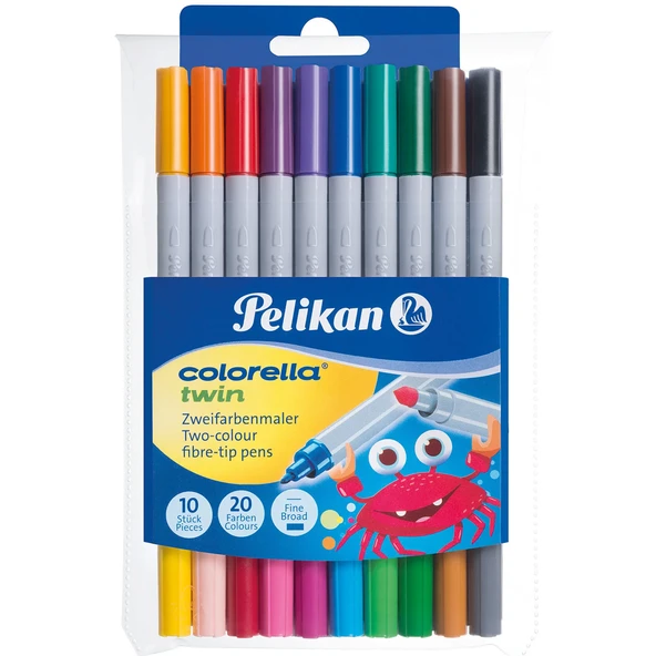 Pelikan Keçeli Kalem Colorella 2 Li Uç 20 Renk 10 Lu 949 511 ürün görseli 1