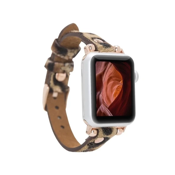 Apple Watch Uyumlu Deri Kordon 38-40-41mm RT LEO1N ürün görseli 1
