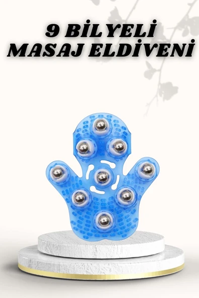 9 Bilyeli Masaj Eldiveni Giyilebilir Plastik Vücut Sıkılaştırıcı ürün görseli 1