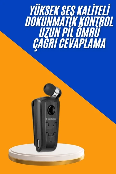 Mikrofonlu Makaralı Bluetooth Kulakiçi Kulaklık Android ve İOS Uyumlu ürün görseli 1