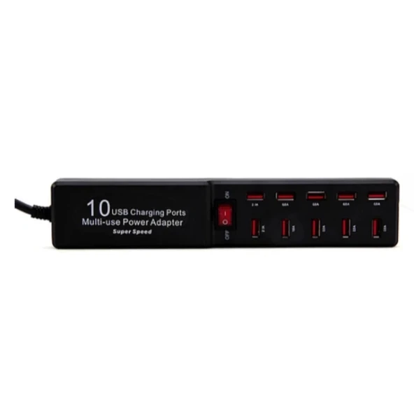 10 Portlu USB Şarj Adaptörü - Resim 2