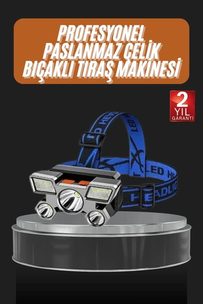 El Feneri Süper Kafa Lambası 4 Modlu 5 Led Kafa Feneri ürün görseli 1