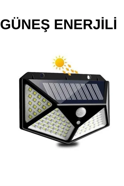 Solar Sensörlü Duvar Lambası Bahçe Lambaso Parlak Beyaz Işık Suya Dayanıklı ürün görseli 1