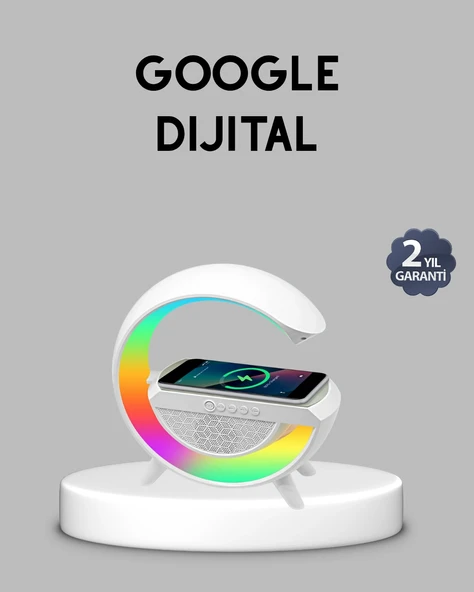 Kablosuz Şarjlı Bluetooth Hoparlör ve Gece Lambası – NFC, FM Radyo, RGB Işık ürün görseli 1