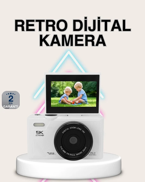 5K Dijital Kamera Otofokus WiFi Aktarım ve 18x Dijital Zoom ürün görseli 1