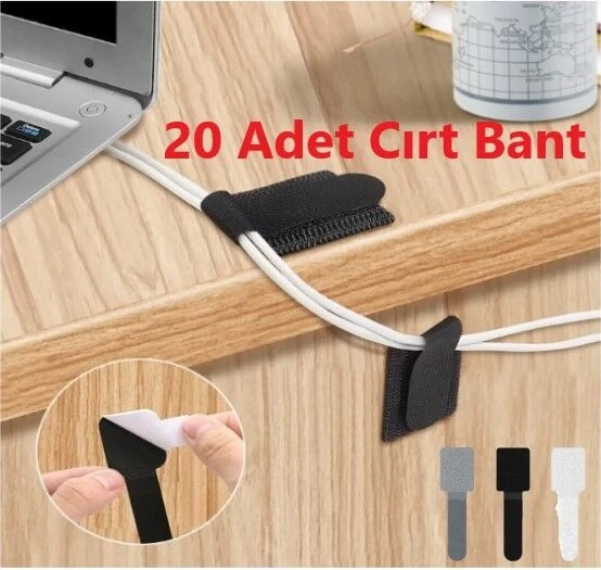 20 Adet Kendinden Yapışkanlı Cırt Cırtlı Bant ürün görseli 1