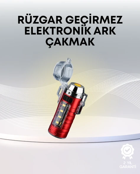 USB Şarjlı Suya Dayanıklı Elektrikli Çakmak ürün görseli 1