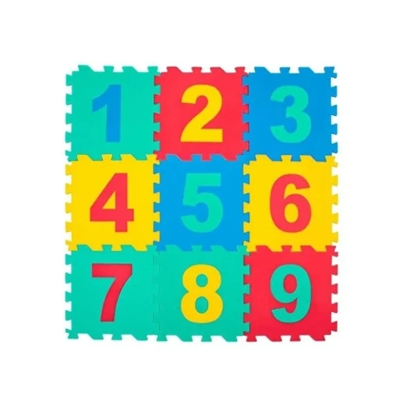 9 Parça Sayılar Puzzle Yer Matı - Resim 4