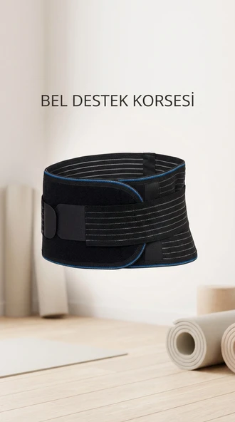Unisex Ortopedik Ayarlanabilir Nefes Alabilir Bel Destek Korsesi ürün görseli 1