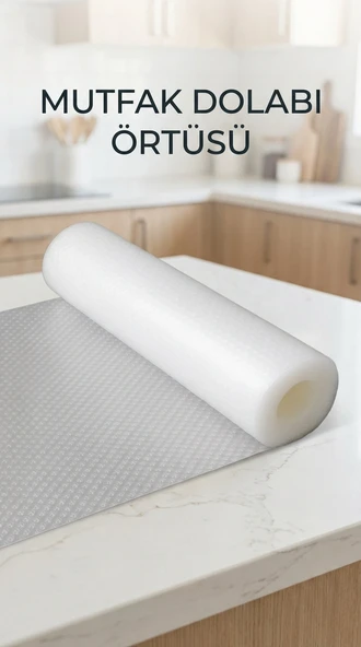 Şeffaf Kaydırmaz Dolap İçi Raf Örtüsü 45x300 cm PVC Malzeme ürün görseli 1