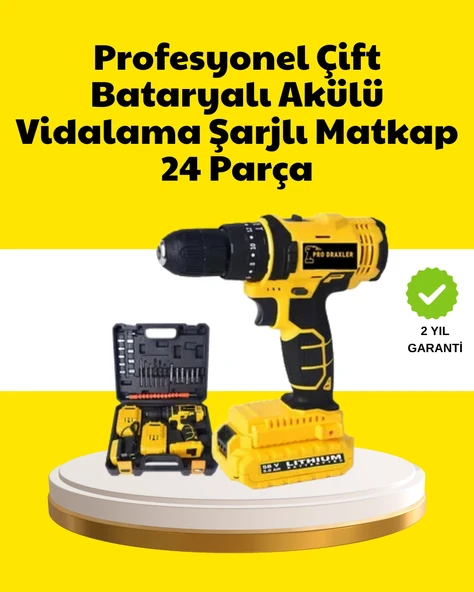 Çift Bataryalı 12V Akülü Matkap | 10 mm Metal, 20 mm Ahşap Delme Kapasitesi ürün görseli 1
