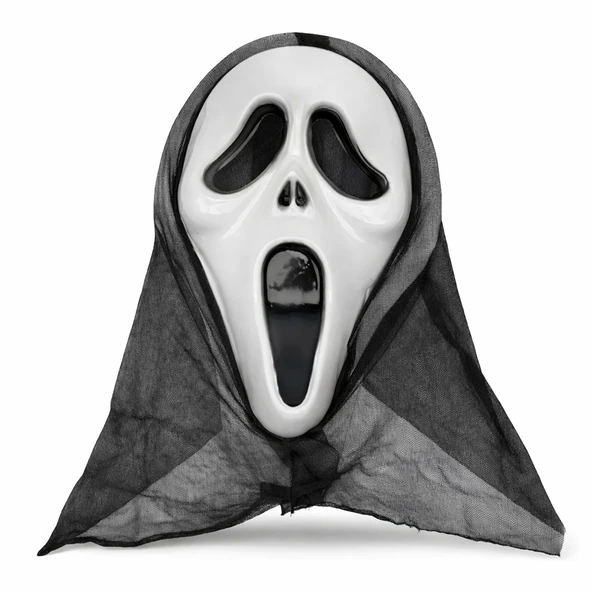 Kapşonlu Çığlık Maskesi Scream Maskesi - Hayalet Maskesi 33x21 cm ürün görseli 1