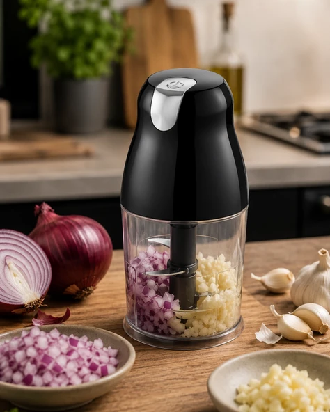 Turbo Fonksiyonlu Mutfak Doğrayıcı 1.5 L Hazneli Güçlü Rondo ürün görseli 1