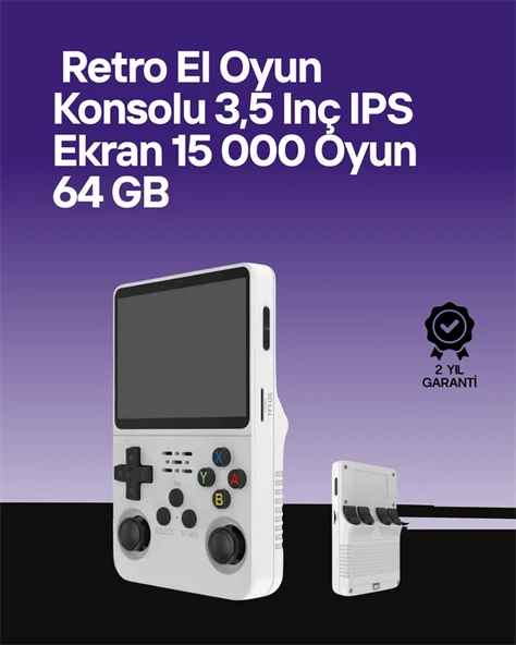 64 GB Retro Oyun Konsolu – Çoklu Emülatör Desteği, Linux Tabanlı Açık Sistem ürün görseli 1