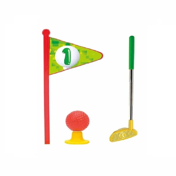 Mini Golf Oyun Seti - Sarı Top Çukuru - Resim 3