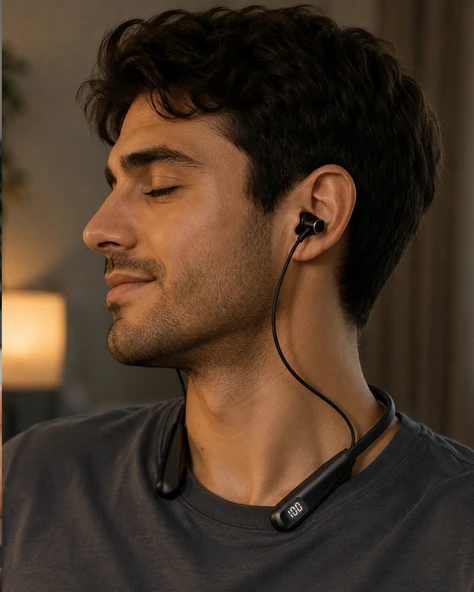 Bluetooth 5.3 Boyun Askılı Kulaklık Düşük Gecikmeli Manyetik Tasarım ürün görseli 1