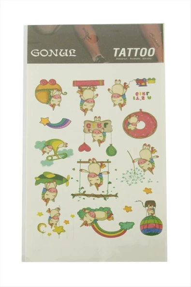 Unicorn Tattoo Dövme Sticker ürün görseli 1