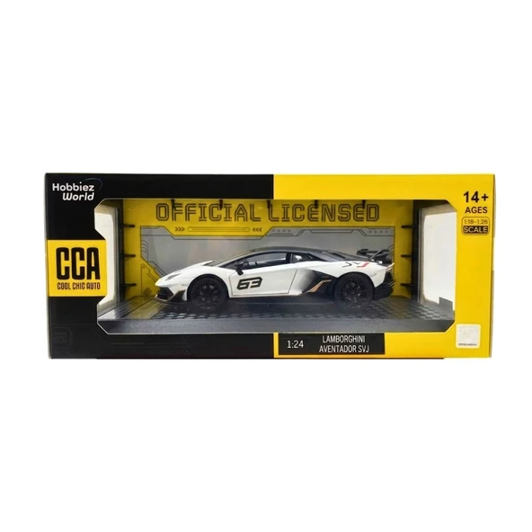 1/24 Lamborghini Aventador SVJ Model Araba - Resim 2