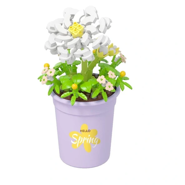 Saksı Çiçekleri Serisi 3D Puzzle - Resim 3