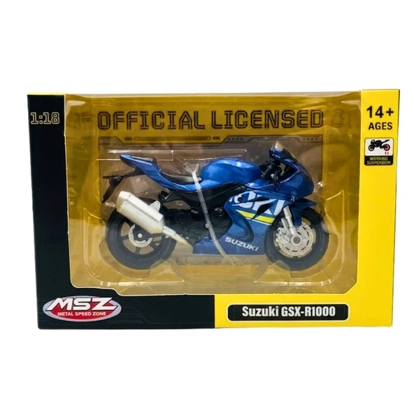 1/18 SUZUKİ GSX-R1000 Model Motosiklet ürün görseli 1