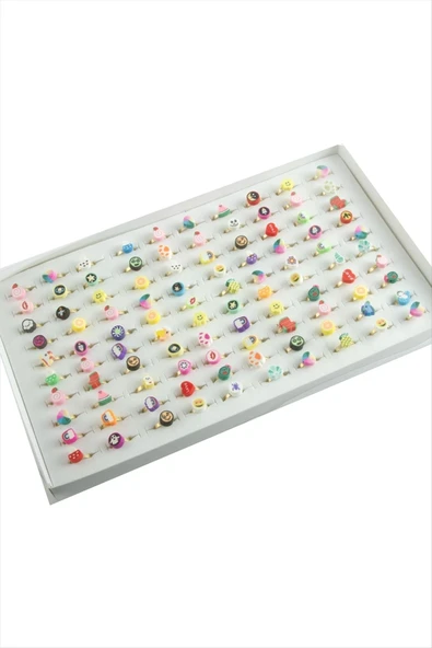 Fimo Çocuk Yüzük 1 Adet - Resim 3