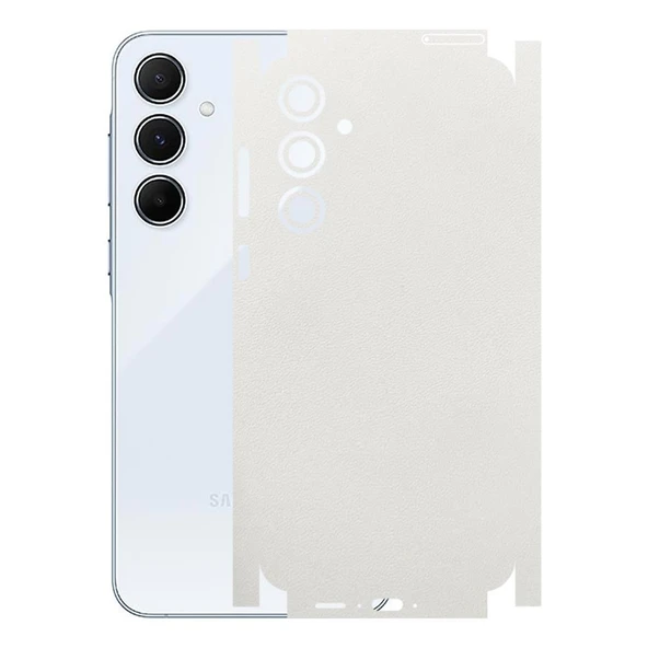 Samsung Galaxy A55 ile Uyumlu Bumper Serisi Premium Kaplama 360  Beyaz ürün görseli 1