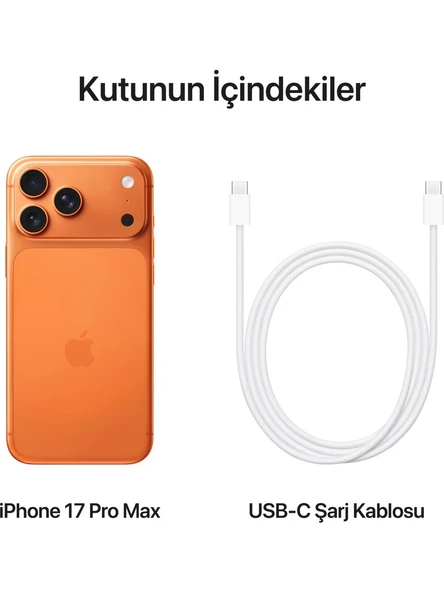 Apple iPhone 17 Pro Max 256 GB Kozmik Turuncu (Apple Türkiye Garantili) ürün görseli 1